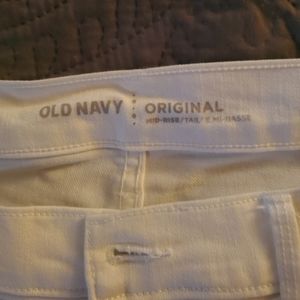 White Old Navy skinny jeans 12 Tall